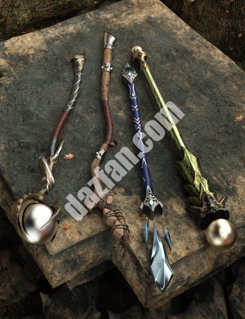 [daz道具] Eldrilion WeaponS系列-DAZ爱好者