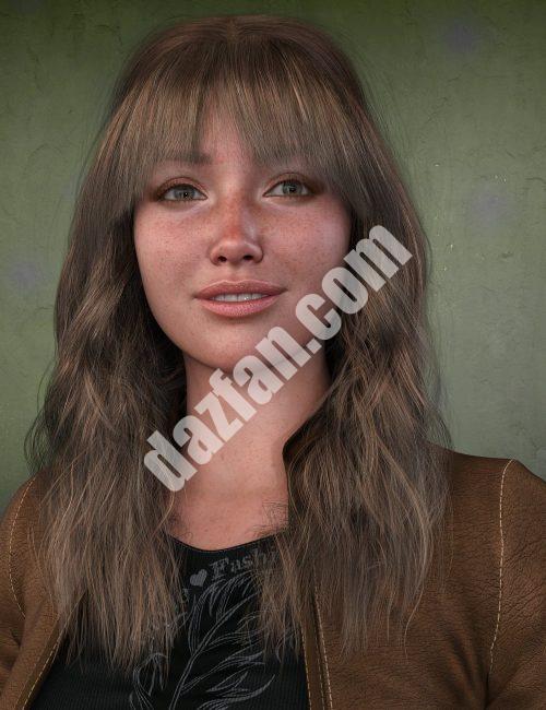 [daz发型] dForce创世纪9的Emberlynn头发-DAZ爱好者