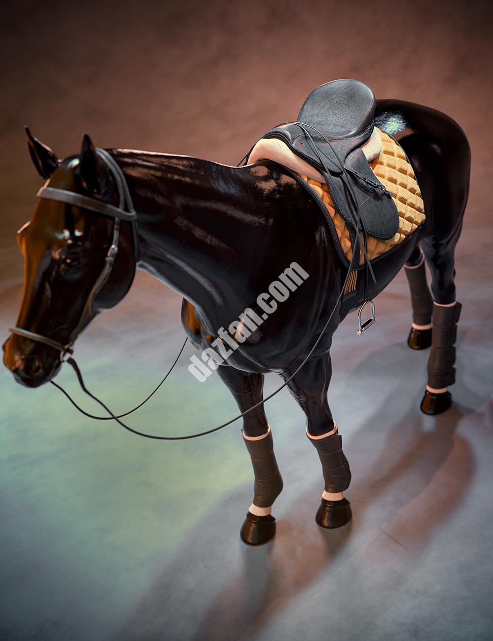 [daz服装] Daz Horse3 英伦风马具-DAZ爱好者