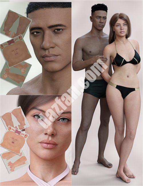 [daz合集] ES3D Skinvent细节Genesis 9的商家资源捆绑包-DAZ爱好者