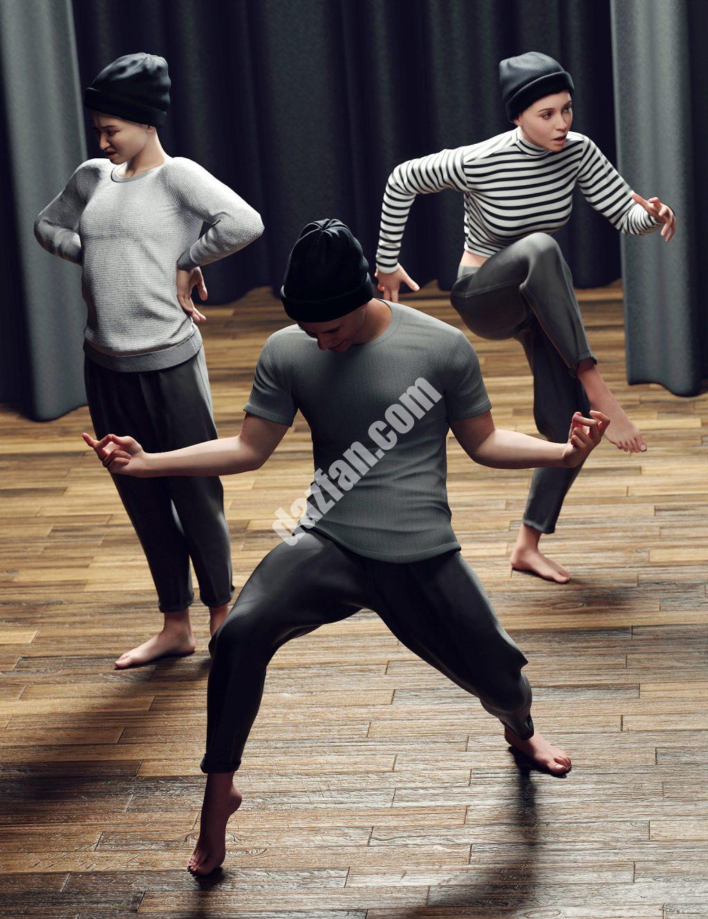 [daz姿势] 创世纪9的夸张世界姿势-DAZ爱好者