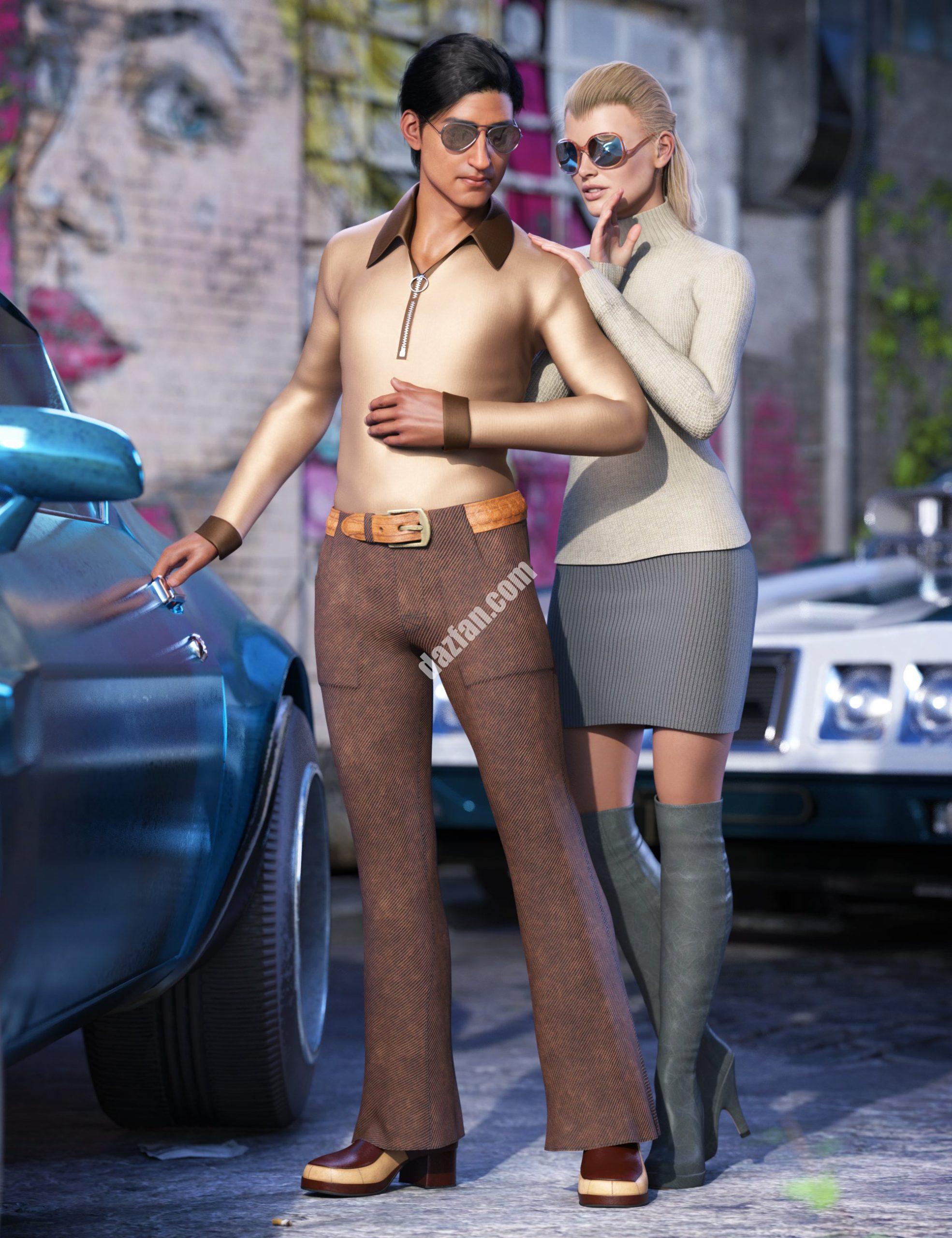 [daz服装] Feel Tha Funk for Genesis 8 and 8.1雄性-DAZ爱好者
