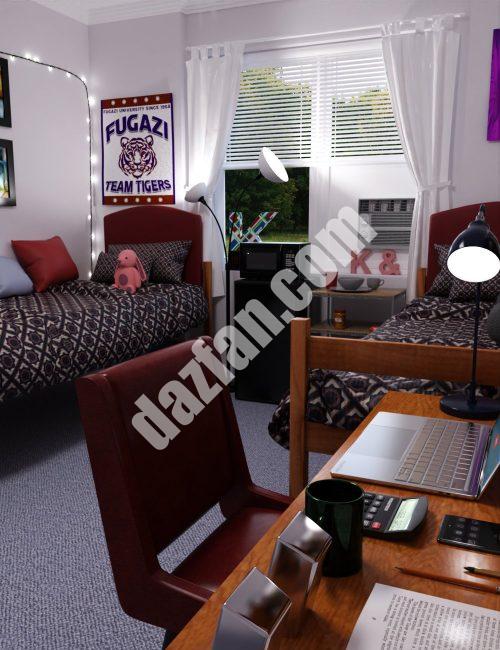 [daz合集] FG高级学院宿舍套餐-DAZ爱好者