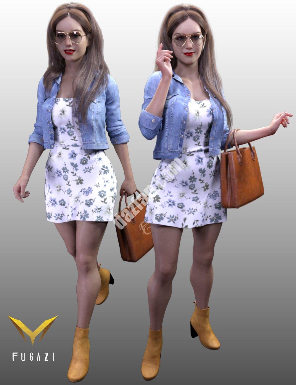 [daz服装] FG Genesis 8女性夏季套装-DAZ爱好者