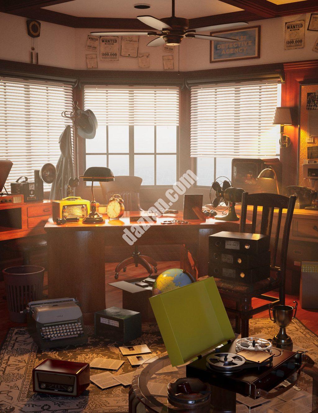 [daz场景] FG侦探室-DAZ爱好者