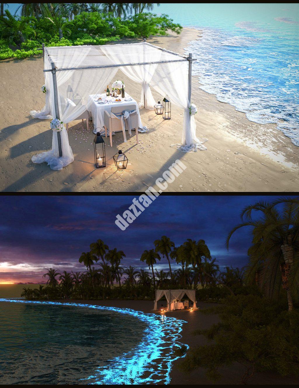 [daz场景] 光辉海滩-DAZ爱好者