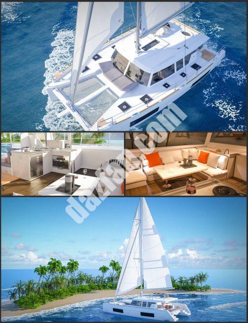 [daz载具] Glowing BeacH帆船-DAZ爱好者