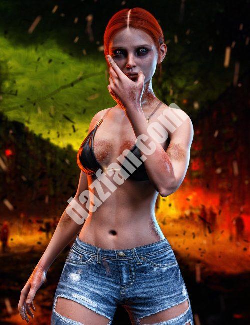 [daz服装] HD Bite标记Genesis 8和8.1雌性受感染附加组件-DAZ爱好者