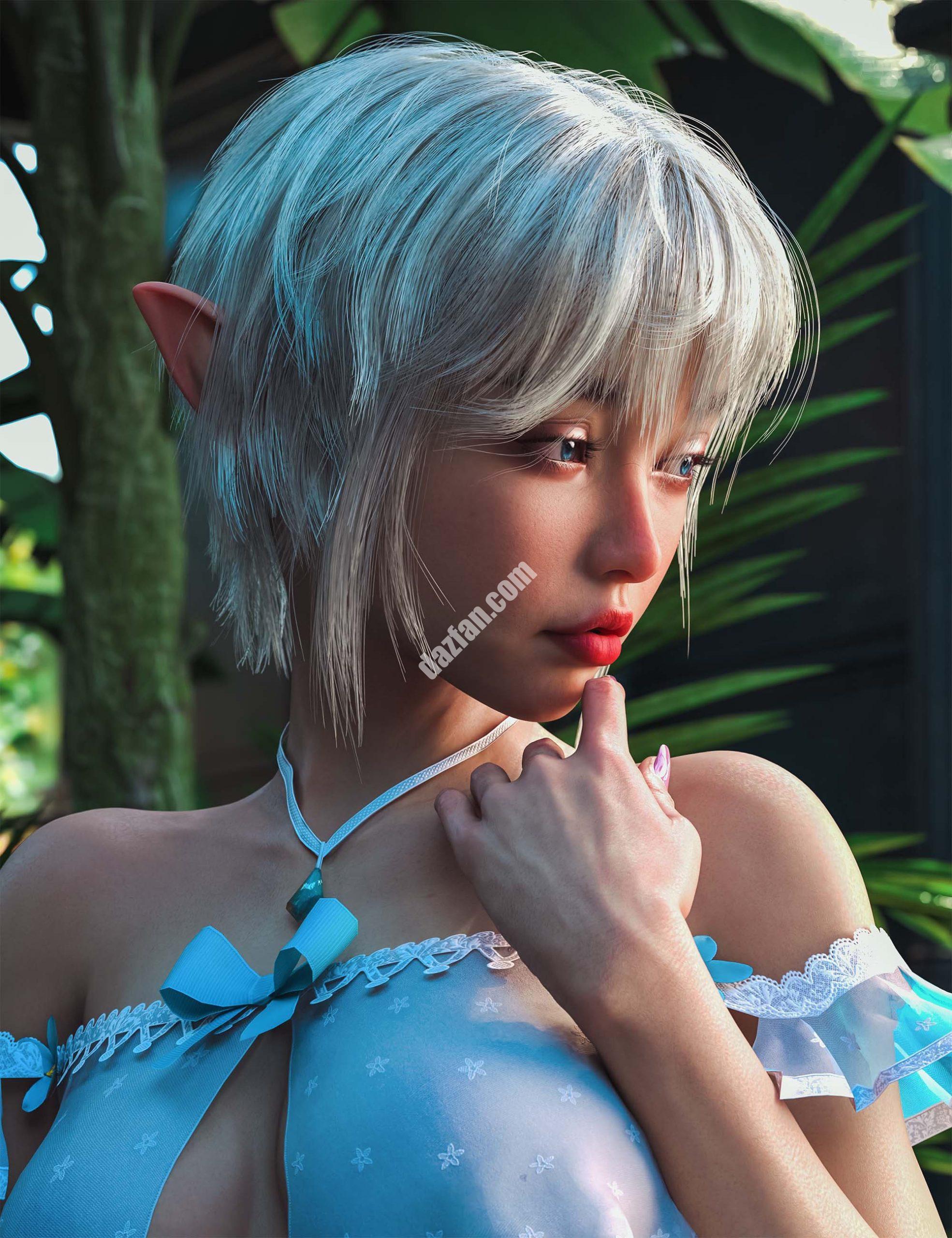 [daz发型] HS Edgy精英头发为创世纪9和8-DAZ爱好者