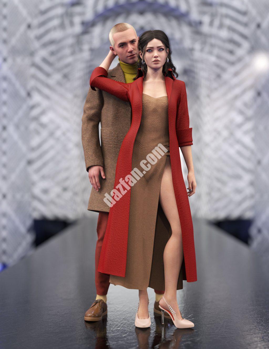 [daz姿势] 创世纪9、8和3的标志性情侣姿势-DAZ爱好者