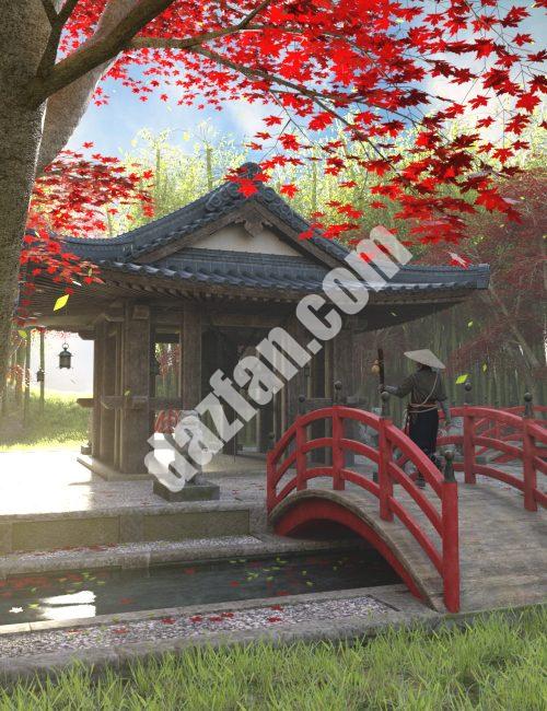 [daz场景] 日本钟神社-DAZ爱好者