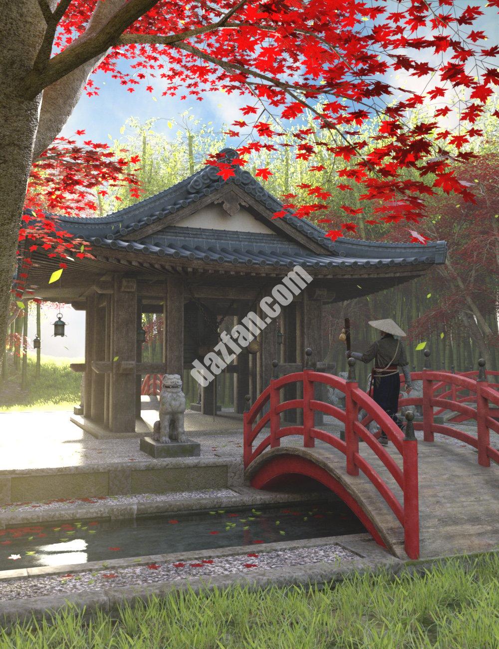 [daz场景] 日本钟神社-DAZ爱好者