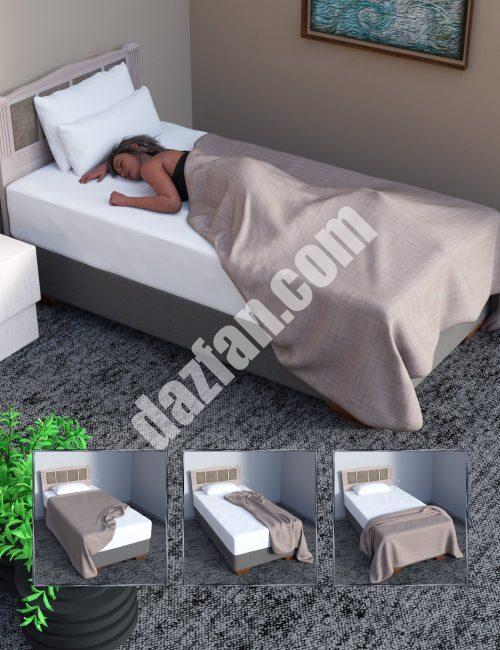 [daz场景] JW我的床道具-DAZ爱好者