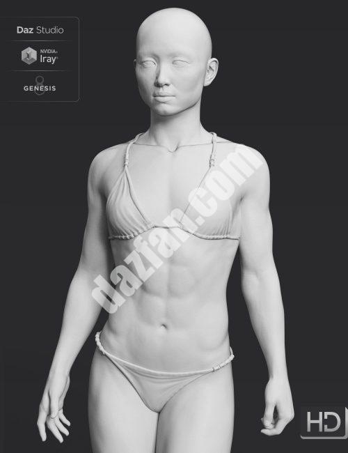 [daz角色] Kayo 8 HD附加模块-DAZ爱好者