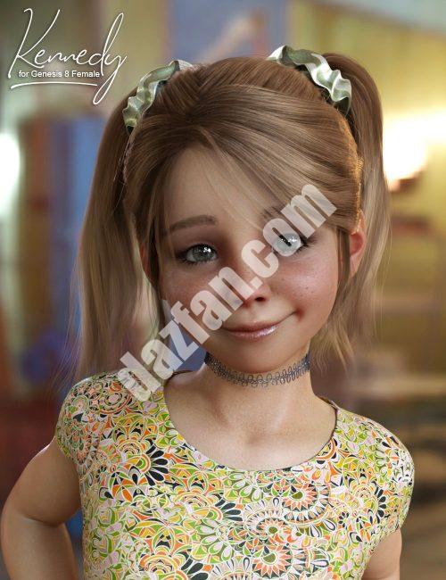 [daz发型] 肯尼迪用dForce尾随创世纪8号雌性-DAZ爱好者