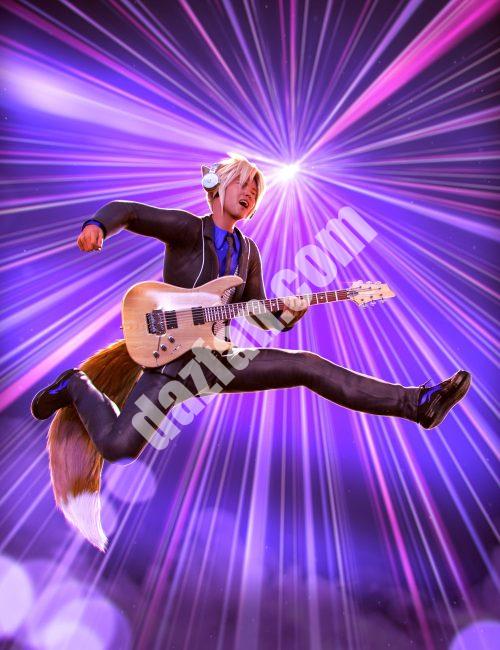 [daz姿势] Genesis 8.1 Male和Kota 8.1的吉他动画-DAZ爱好者