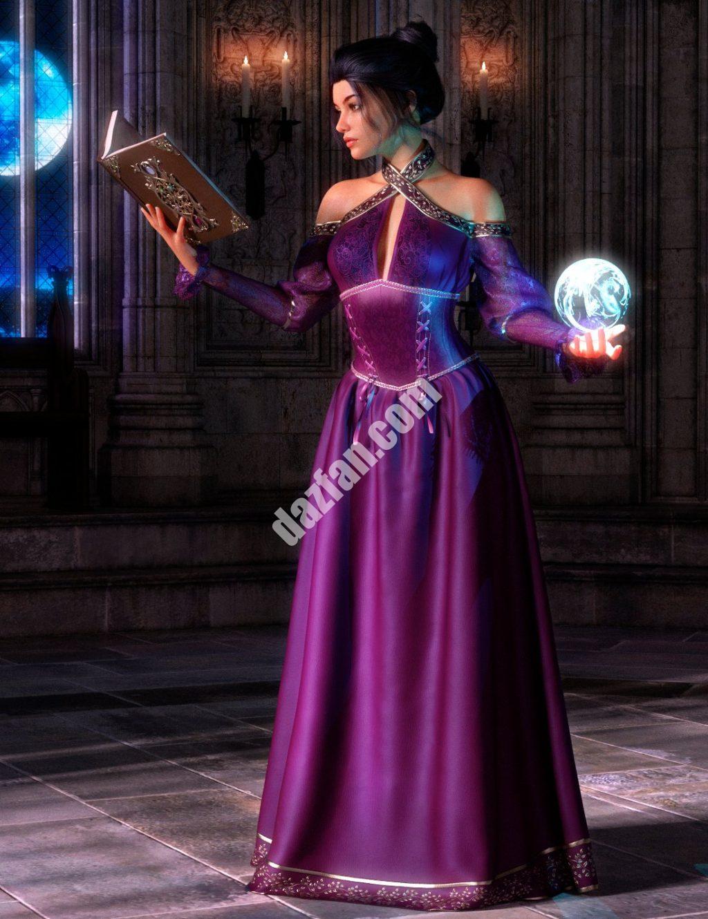 [daz服装] 魔法艺术dForce创世纪8.1女性服装-DAZ爱好者