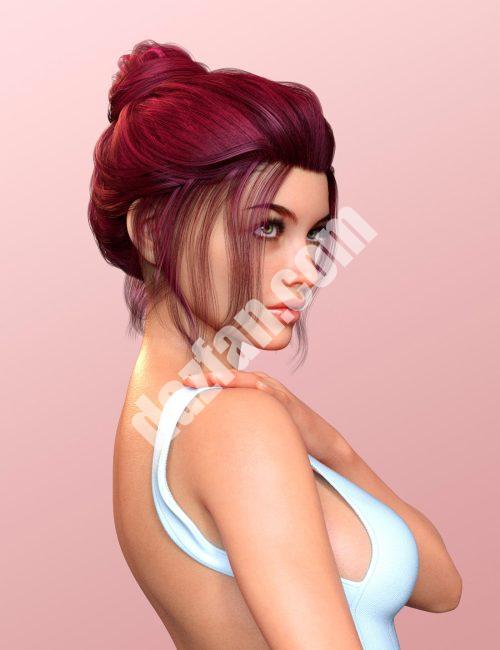 [daz发型] Magical Arts Updo Genesis 8.1女性发型-DAZ爱好者