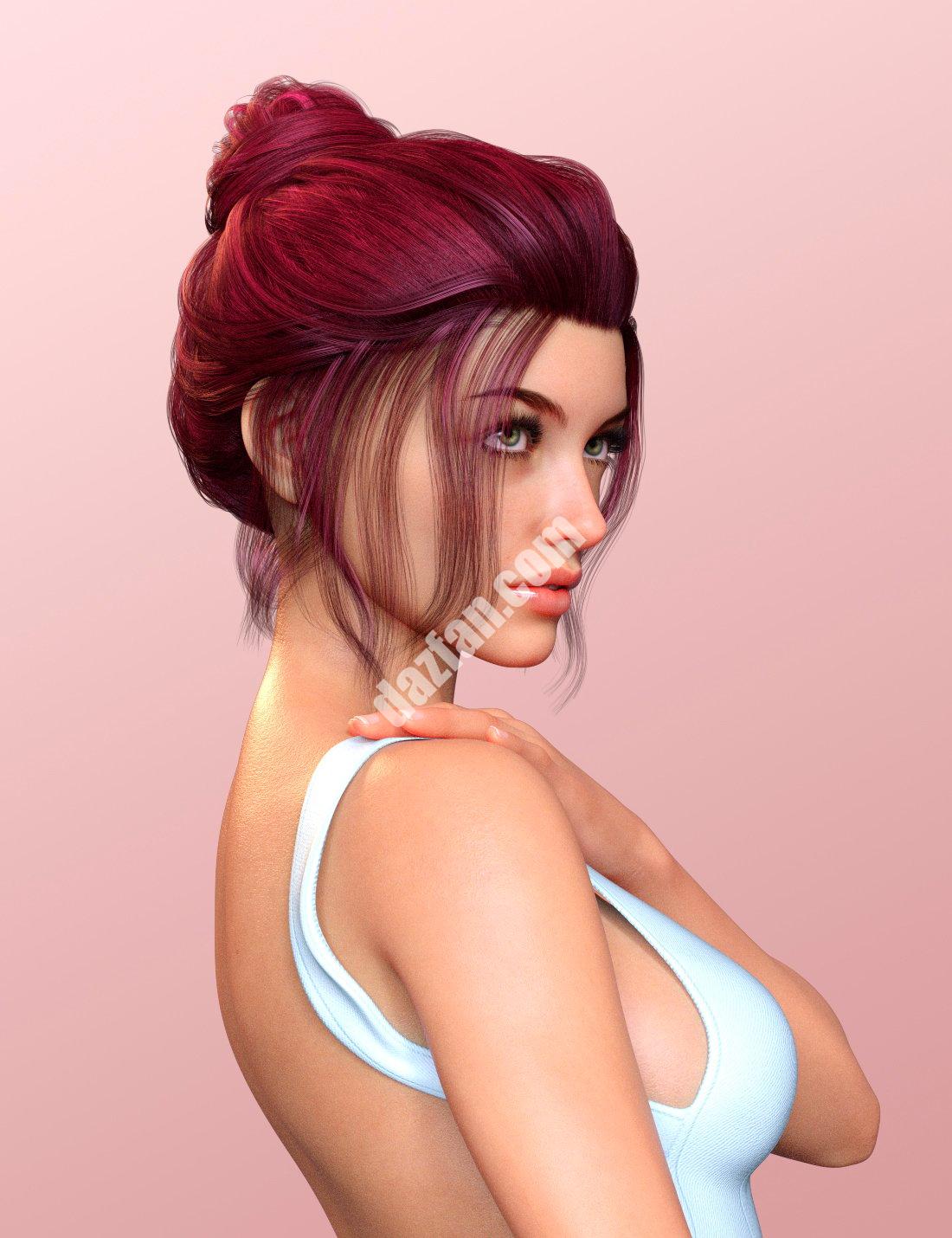 [daz发型] Magical Arts Updo Genesis 8.1女性发型-DAZ爱好者
