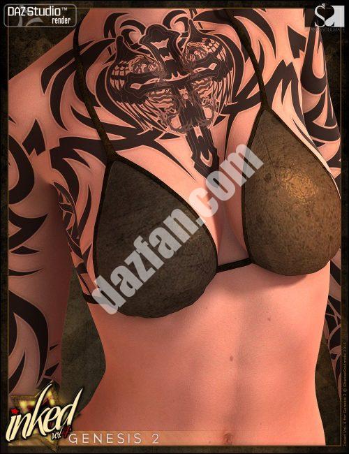 [daz角色] 《创世纪2》女性墨迹第4卷-DAZ爱好者