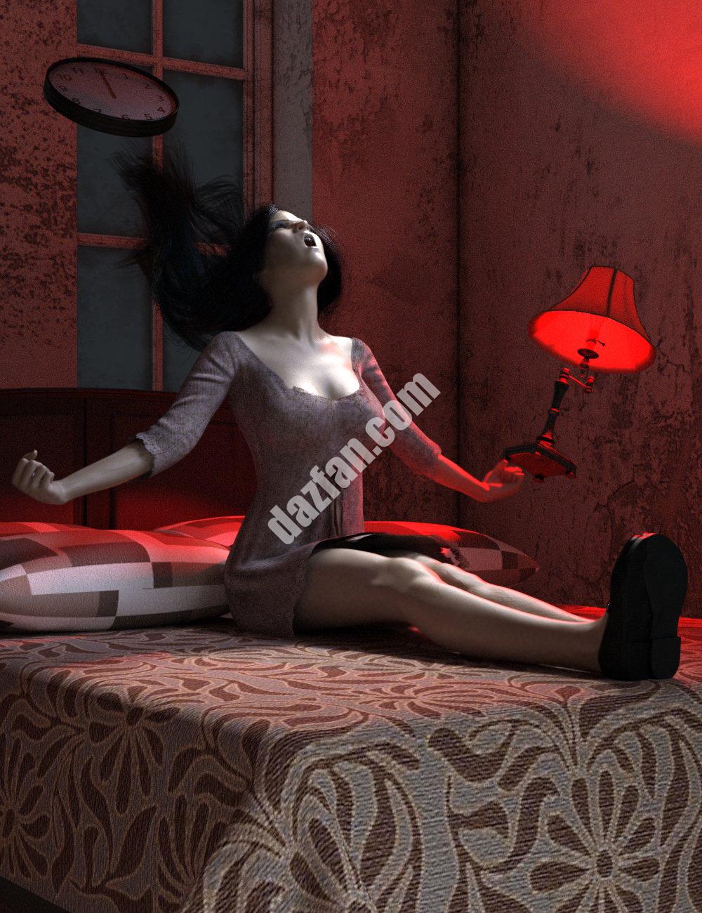 [daz姿势] 创世纪8号女性的附体姿势-DAZ爱好者