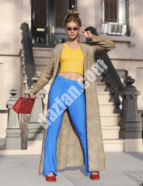 [daz服装] dForce漂亮的美人鱼服装纹理附加组件-DAZ爱好者