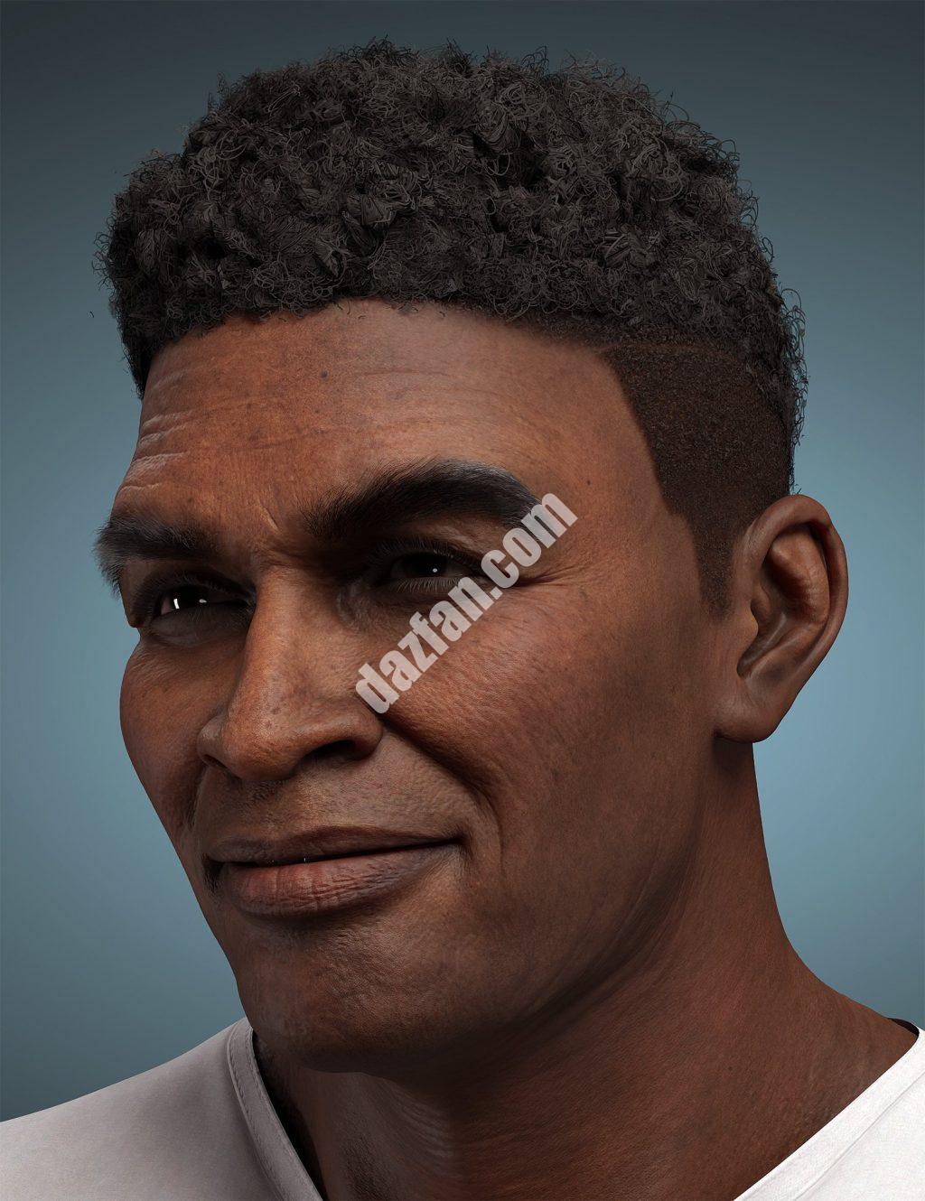 [daz发型] Genesis 8.1雄性头发褪色-DAZ爱好者