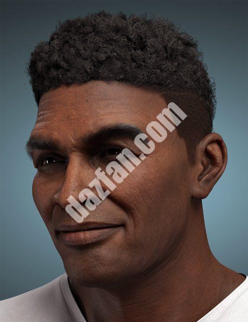 [daz发型] Genesis 8.1雄性头发褪色-DAZ爱好者