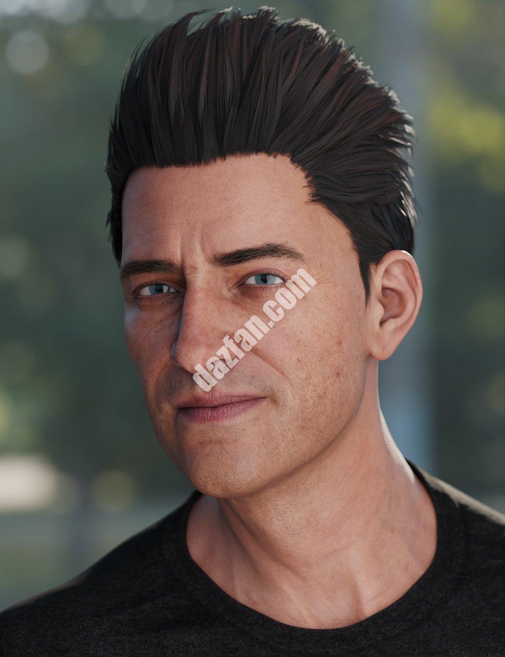 [daz发型] Genesis 8雄性的剪背毛-DAZ爱好者