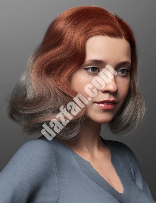 [daz发型] 复古卷发纹理扩展-DAZ爱好者