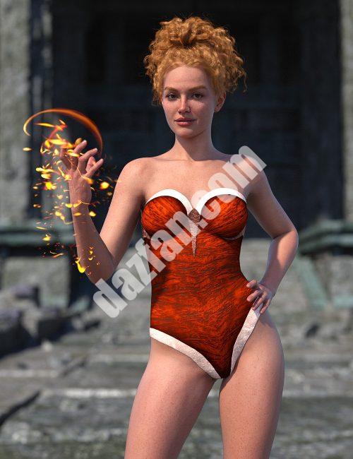 [daz服装] 创世纪9的战争女巫连体衣-DAZ爱好者