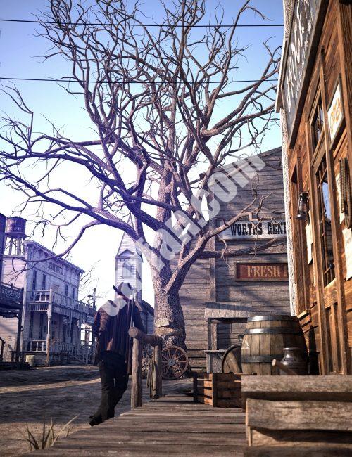 [daz场景] 狂野西部小镇-DAZ爱好者