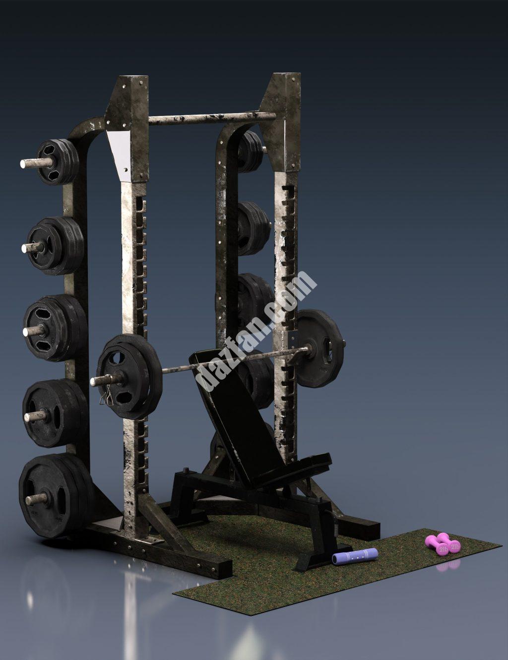 [daz道具] 训练装备-DAZ爱好者