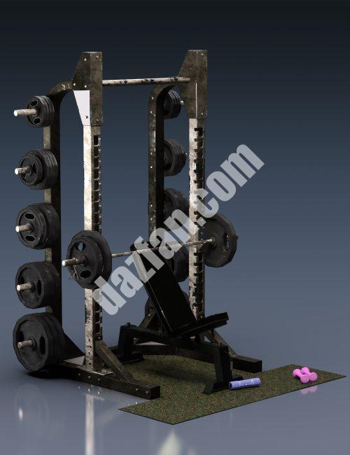 [daz道具] 训练装备-DAZ爱好者