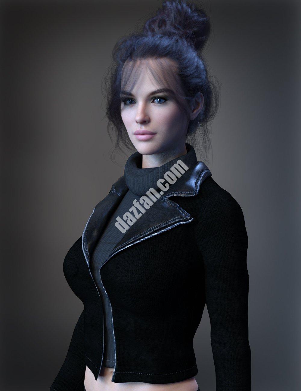 [daz服装] Genesis 8和8.1女性套装X-Fashion Crop夹克套装-DAZ爱好者