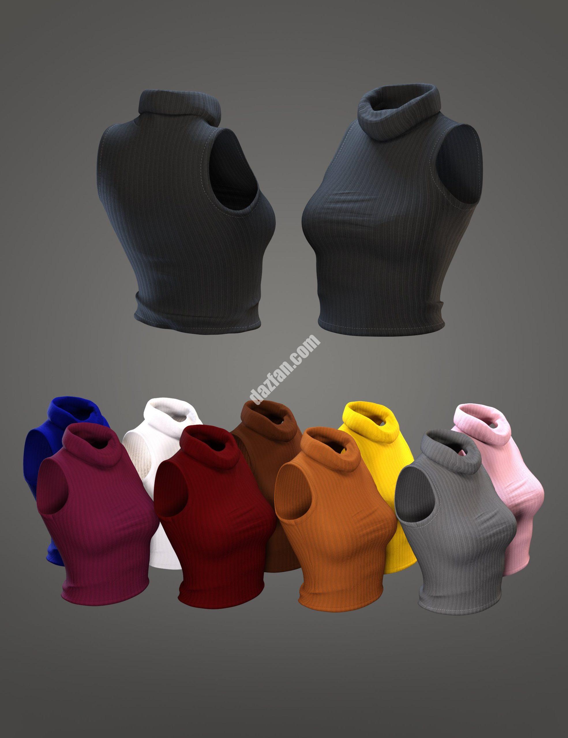 [daz服装] XFashion Genesis 8和8.1女性短上衣-DAZ爱好者