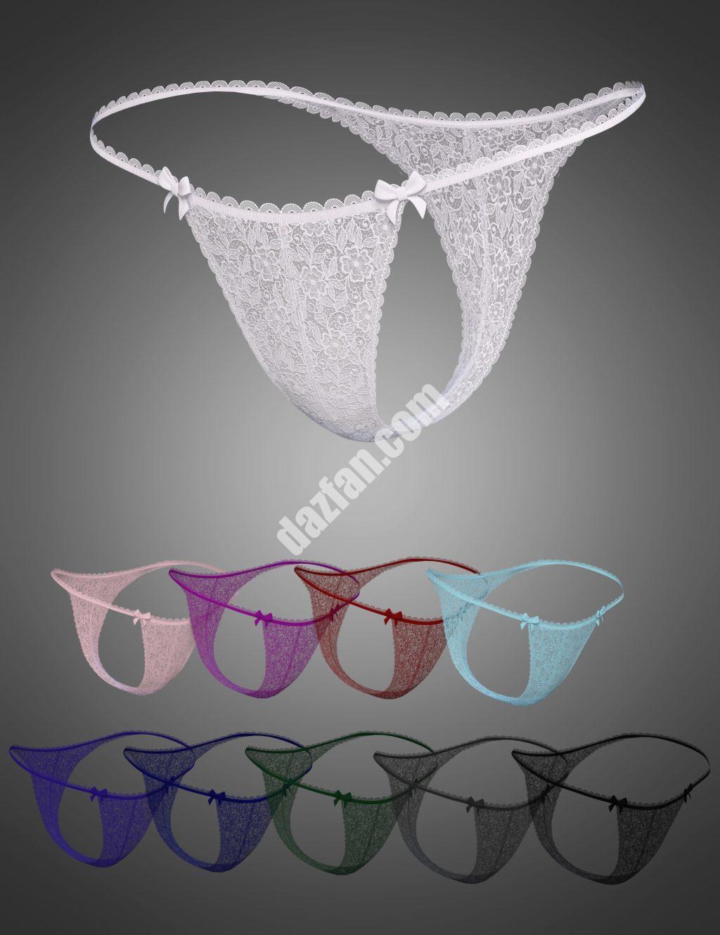 [daz服装] X-Fashion Love蕾丝内衣Genesis 8和8.1女性版-DAZ爱好者