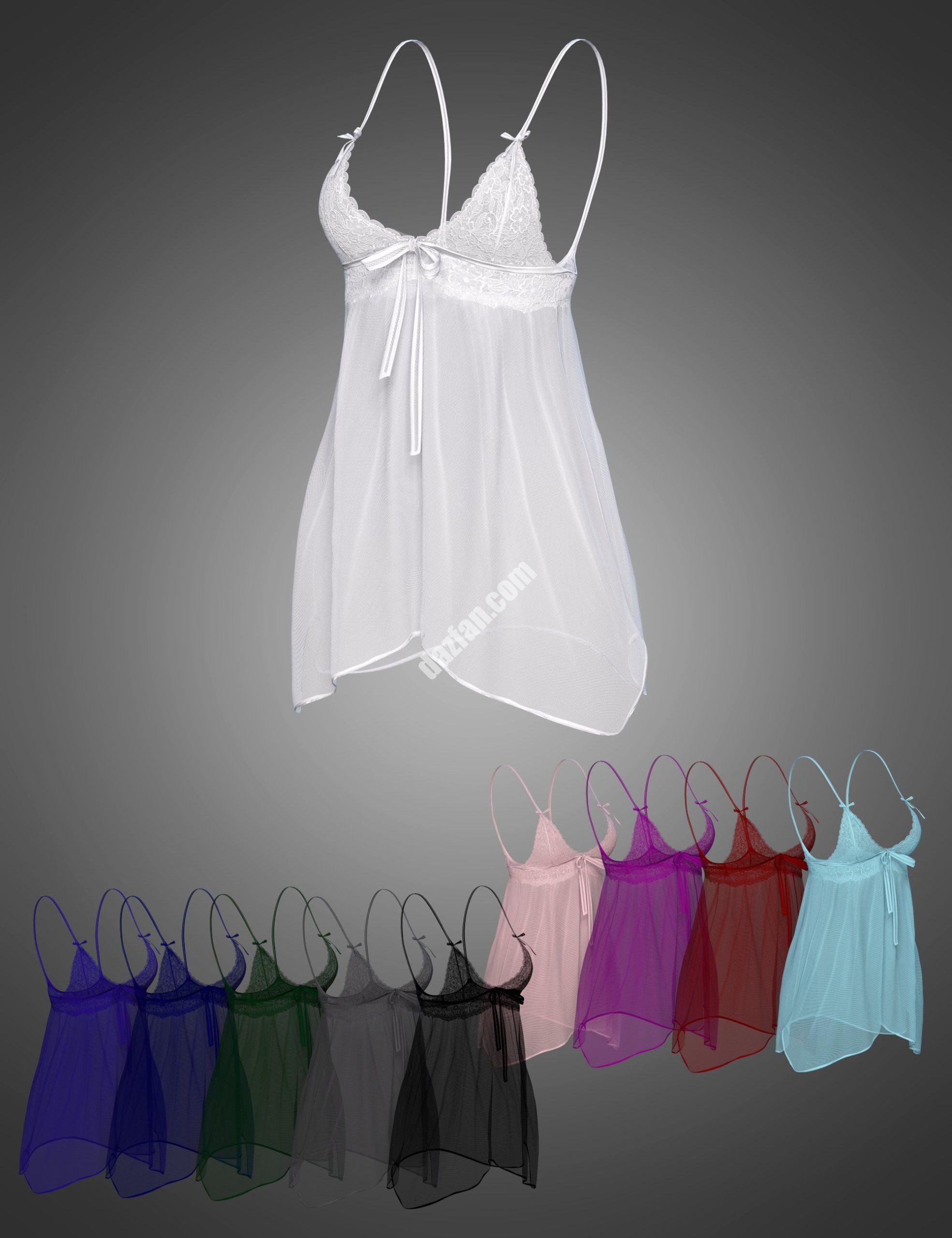 [daz服装] X-Fashion dForce Love Genesis 8和8.1女性蕾丝内衣上衣-DAZ爱好者