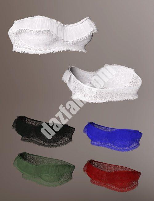 [daz服装] X-Fashion激情蕾丝内衣Genesis 8和8.1女性套装dForce上衣-DAZ爱好者