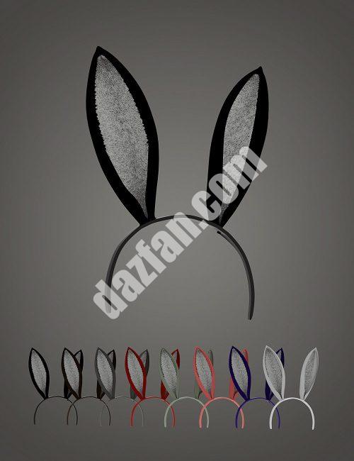 [daz服装] XF Genesis 8和8.1男款兔子蕾丝内衣头带-DAZ爱好者