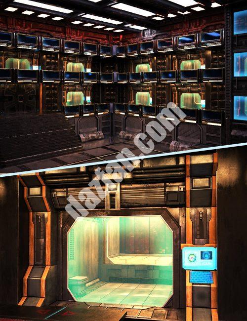 [daz场景] XI 模块化未来监狱-DAZ爱好者