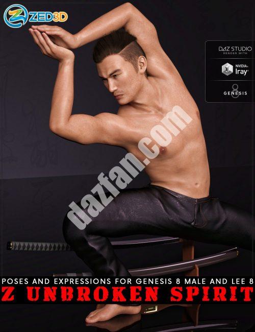 [daz姿势] Z坚不可摧的精神-创世纪8男性和李8的姿势和表情-DAZ爱好者