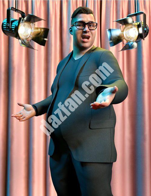 [daz姿势] 弗雷德的Z喜剧夜姿势和表情8.1-DAZ爱好者