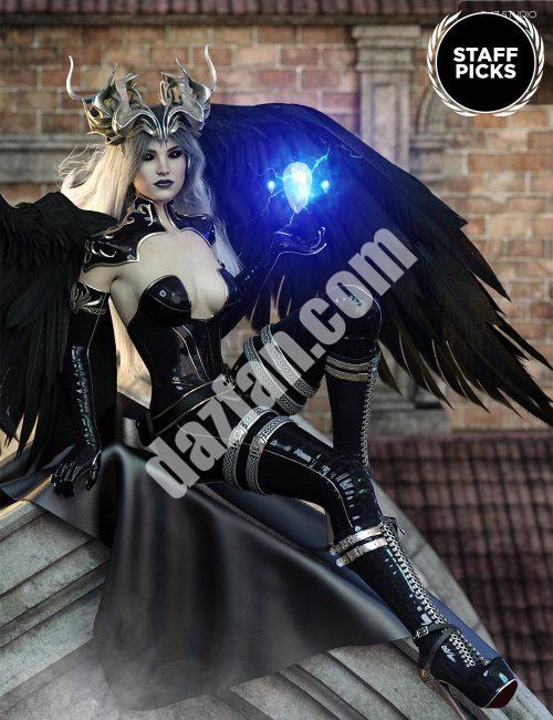 [daz服装] 创世纪8女性的黑暗罪恶装备和武器-DAZ爱好者