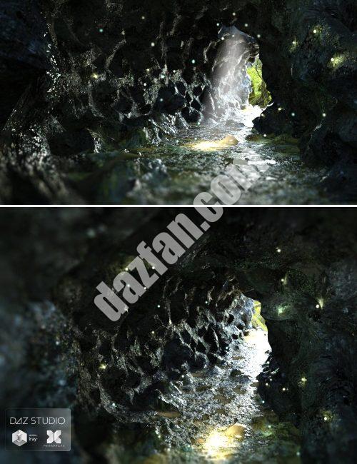 [daz场景] 神秘的洞穴-DAZ爱好者