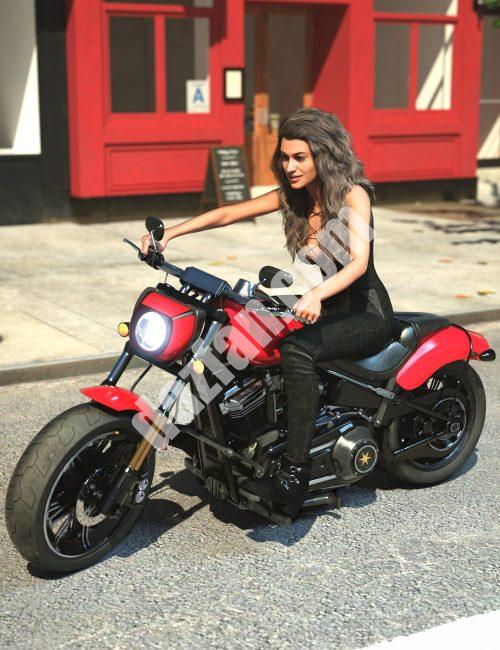 [daz载具] CH现代巡洋舰摩托车-DAZ爱好者