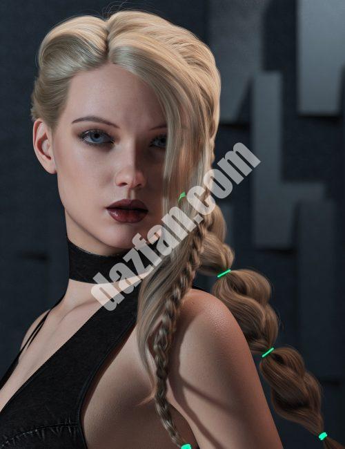 [daz发型] 2021-14 Genesis 8和8.1雌性的头发-DAZ爱好者