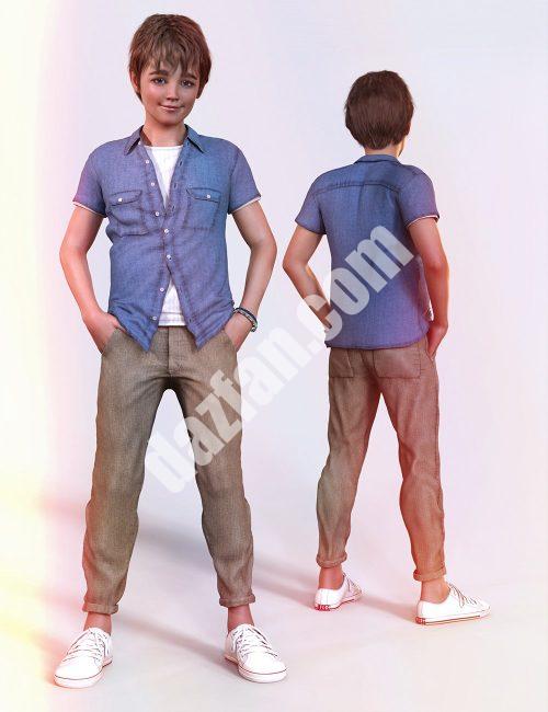 [daz服装] dForce Nelson Genesis 8雄性服装-DAZ爱好者