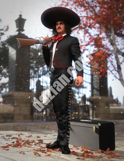 [daz服装] 创世纪8和8.1雄性的Mariachi服装-DAZ爱好者