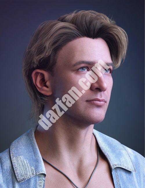 [daz发型] Gabriel翻转头发为创世纪9和8男性-DAZ爱好者